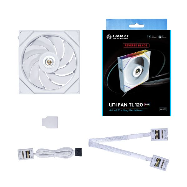 Quạt Máy Tính Lian Li UNI FAN TL120 White Triple Pack