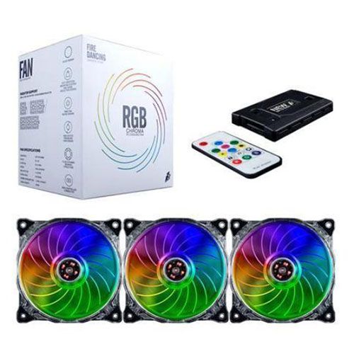  QUẠT CASE 1ST PLAYER RGB SET 3 FAN + ĐIỀU KHIỂN Chroma 