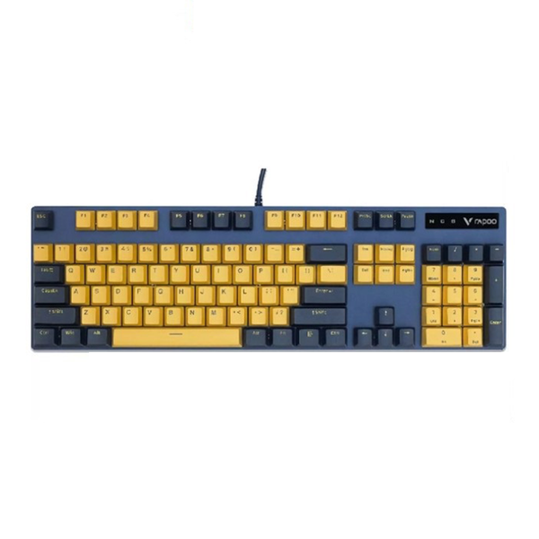  Bàn Phím Cơ Rapoo V500 Pro Yellow Blue Blue Switch 