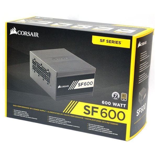  Nguồn máy tính Corsair SF600 Platinum 80 Plus Platinum - SFX Factor - Full Modul (CP-9020182-NA) 
