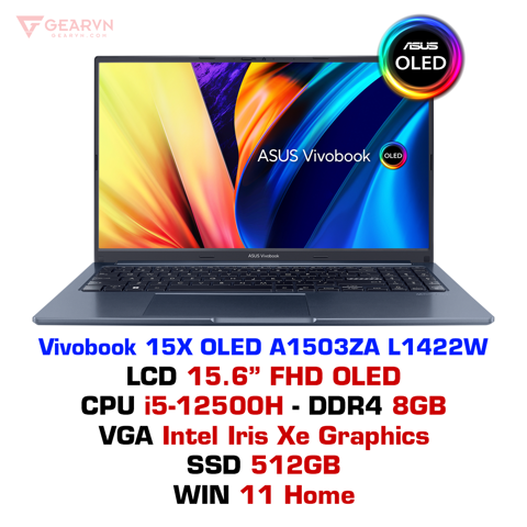  Laptop Asus Vivobook 15X OLED A1503ZA L1422W 