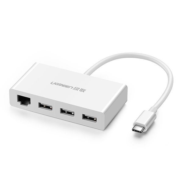  UGreen USB-C to 3 USB 3.0 Hub + Ethernet - US237 