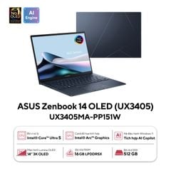 GEARVN - Laptop ASUS Zenbook 14 OLED UX3405MA PP151W