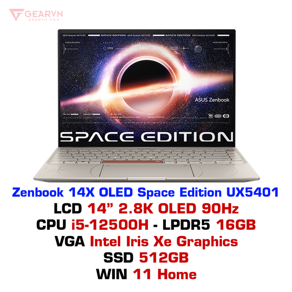  Laptop ASUS Zenbook 14X OLED Space Edition UX5401ZAS KN130W 