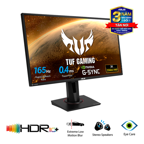  Màn hình ASUS TUF GAMING VG27BQ 2K 165Hz 