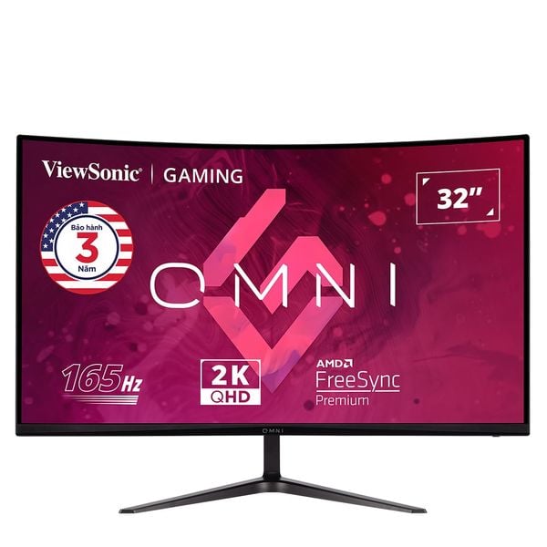 Màn hình cong ViewSonic VX3218C-2K 32" 2K 165Hz chuyên game