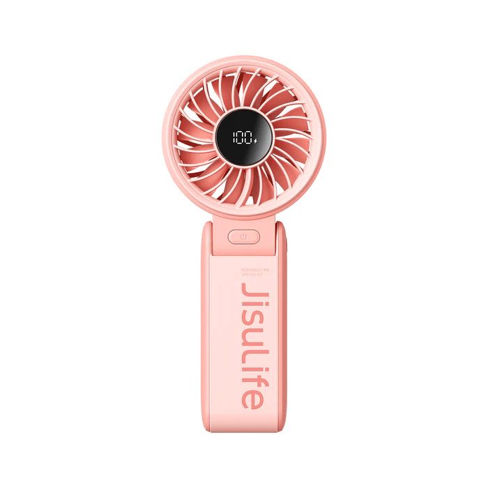 Quạt Du Lịch Cầm Tay Đa Năng Jisulife Life 7 J2576 5000Mah Pink