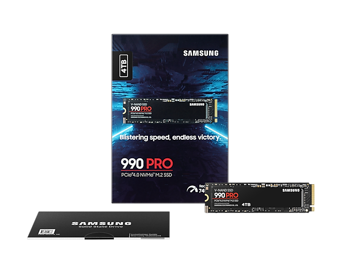 Ổ Cứng SSD Samsung 990 PRO 4TB M.2 PCIe Gen4 NVMe (MZ-V9P4T0BW)