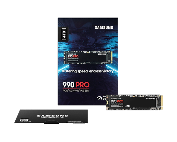 Ổ Cứng SSD Samsung 990 PRO 4TB M.2 PCIe Gen4 NVMe (MZ-V9P4T0BW)