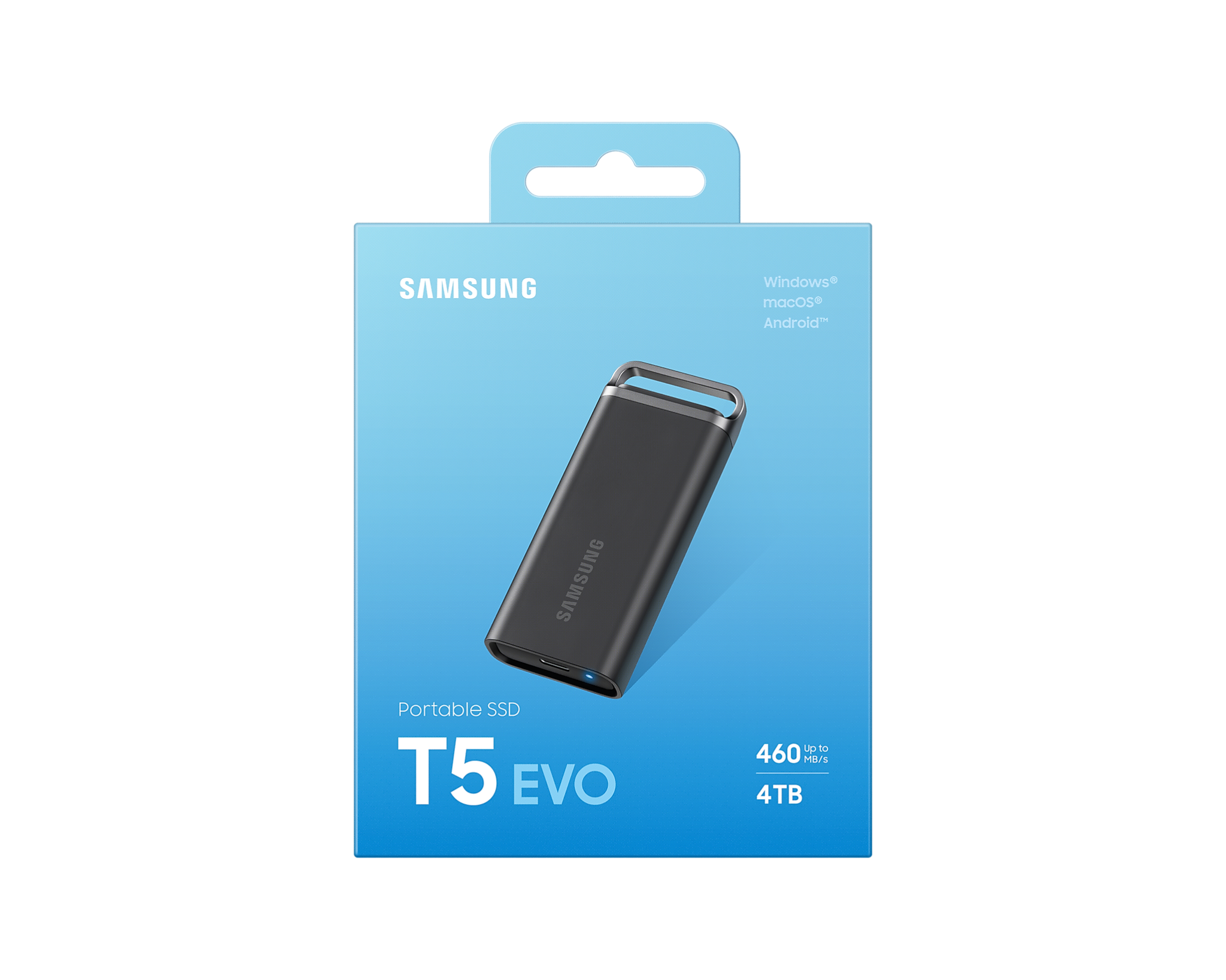 Ổ Cứng Di Dộng Ssd Samsung T5 Evo 4Tb, Usb 3.2 Gen 1, Đen (Mu - Ph4T0S/Ww)