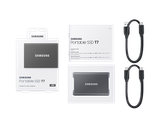  Ổ cứng di dộng SSD SamSung T7 Portable 1TB, 2.5 inch, USB TypeC 3.2, Xám (MU-PC1T0T/WW) 