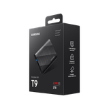  Ổ cứng di dộng SSD SamSung T9 Portable 2TB, 2.5 inch, USB TypeC 3.2, Đen (MU-PG2T0B/WW) 