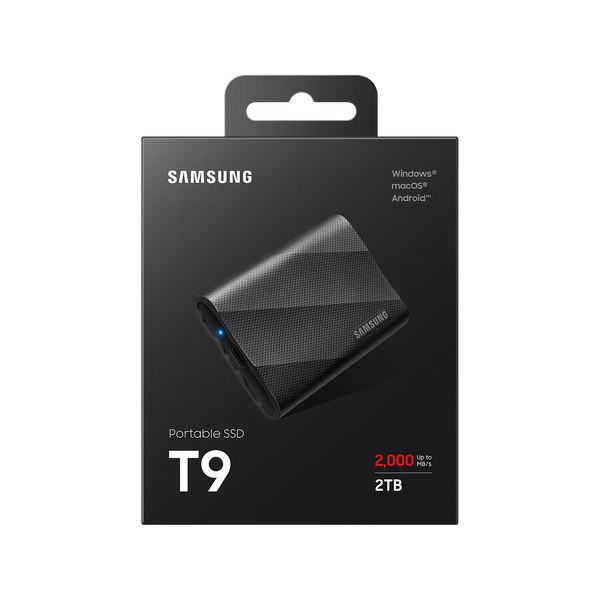 Ổ cứng di dộng SSD SamSung T9 Portable 2TB, 2.5 inch, USB TypeC 3.2, Đen (MU-PG2T0B/WW)