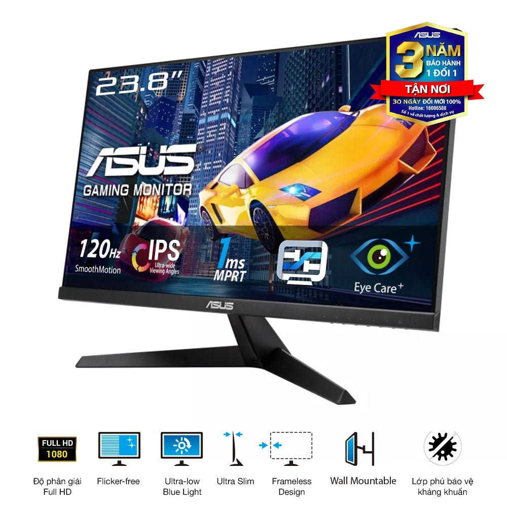 GEARVN - Màn hình ASUS VY249HGR 24“ IPS 120Hz viền mỏng