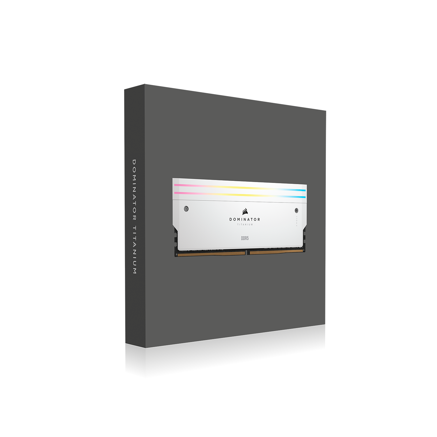  RAM Corsair Dominator Titanium White 32GB (2x16GB) RGB 6000 DDR5 (CMP32GX5M2B6000C30W) 
