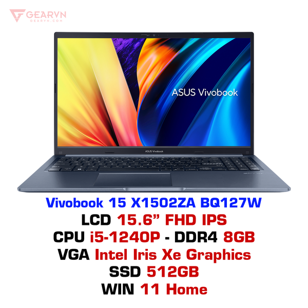  Laptop ASUS Vivobook 15 X1502ZA BQ127W 