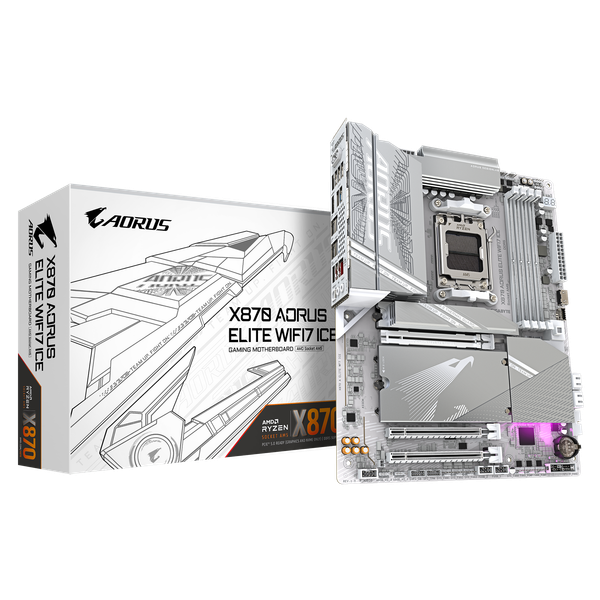 Bo mạch chủ GIGABYTE X870 AORUS ELITE WIFI7 ICE (DDR5)