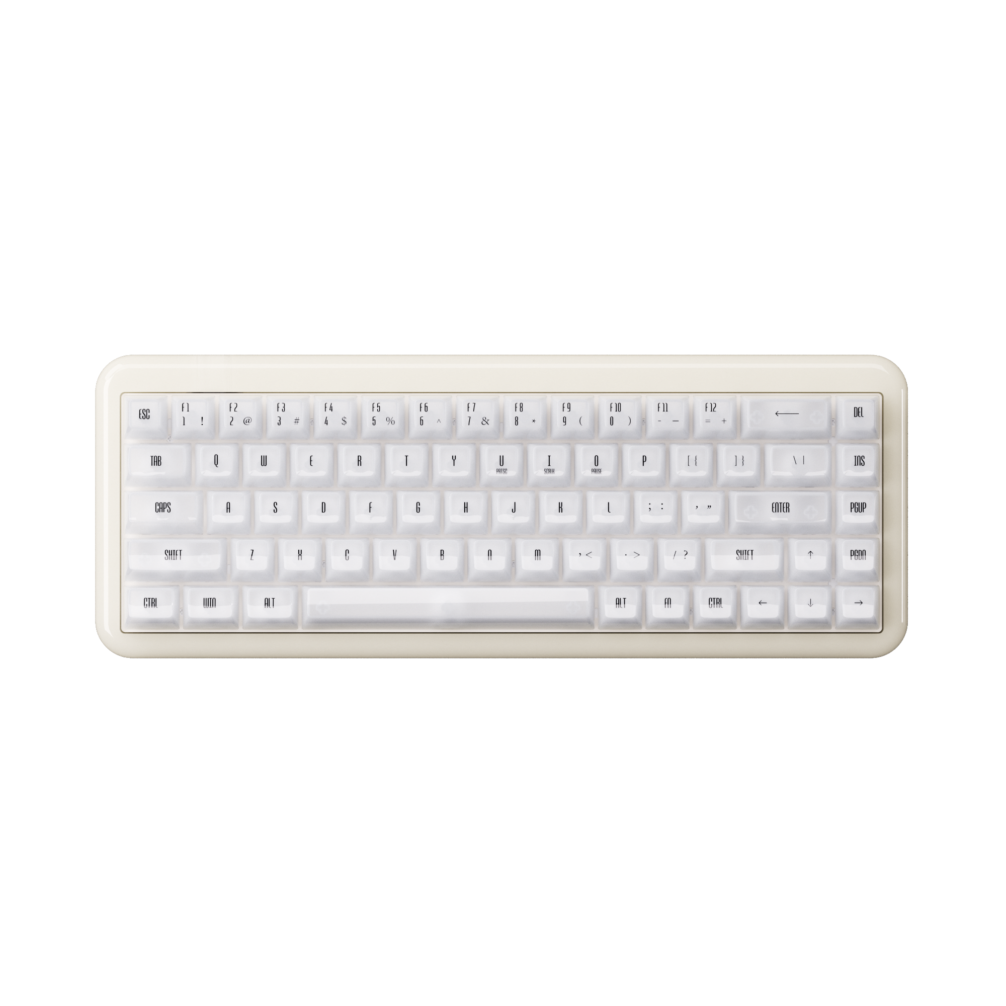 Bàn Phím Akko Yu01 White Jade V3 Piano Pro Switch