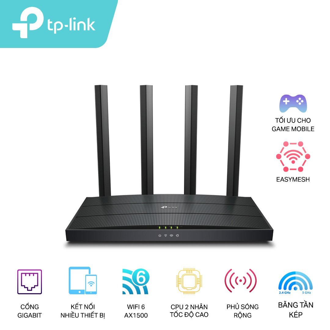 Thiết bị mạng TP-Link Archer AX12 Wifi 6