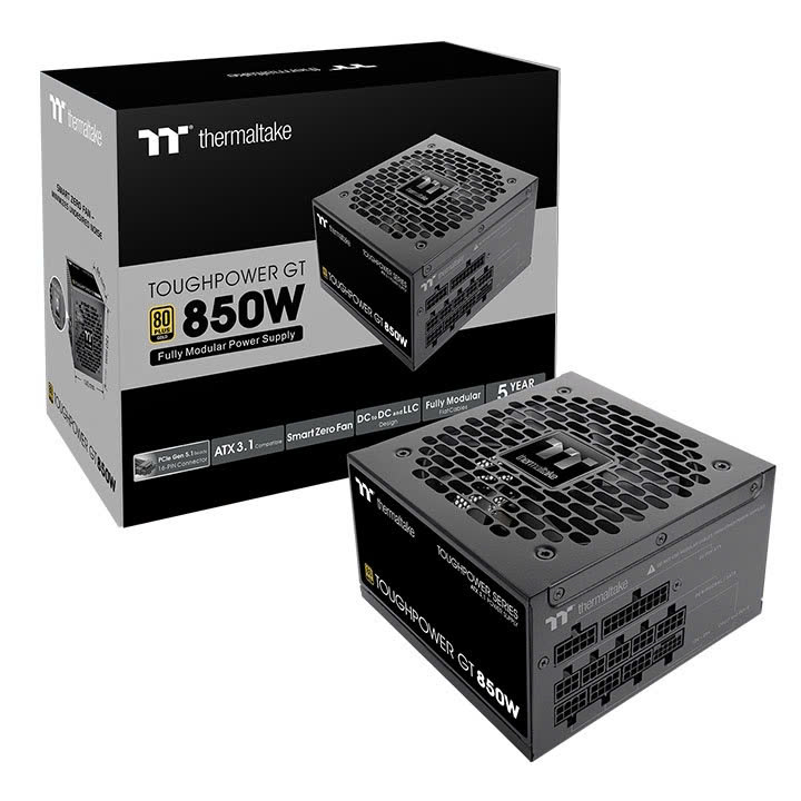 Nguồn Máy Tính Thermaltake Toughpower Gt 850W - 80 Plus Gold - Full Modular (850W)