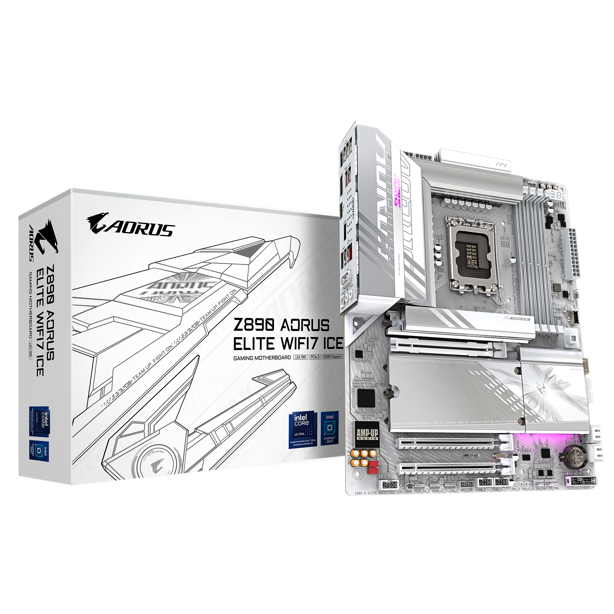 Bo Mạch Chủ Gigabyte Z890 Aorus Elite Wf7 Ice (Ddr5)
