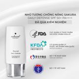  Nhũ tương chống nắng vật lý Sakura Physical Daily Defense SPF 50+ 60g/Tuýp 