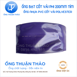  ỐNG BẠT CỐT DÙ PHI 200MM TÍM  - ỐNG BẠT BƠM CÁT SỎI - ỐNG THUẬN THẢO 