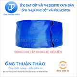  Ống bạt gân sần cao cấp phi 200MM - Ống bạt tải bùn cát sỏi bê tông - ỐNG THUẬN THẢO 