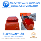  ỐNG BẠT CỐT DÙ PHI 100MM VÀNG CAM - ỐNG BẠT BƠM BÙN CÁT - ỐNG THUẬN THẢO 