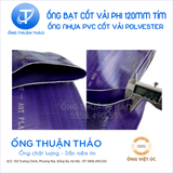  ỐNG BẠT CỐT DÙ PHI 120MM TÍM - ỐNG BẠT BƠM CÁT SỎI - ỐNG THUẬN THẢO 