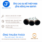  Ống Cao Su Bố Thép Phi 100MM - Ống Rồng Hút Bùn Cát - Hàng Nhập Khẩu 