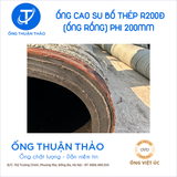  Ống Cao Su Bố Thép Phi 200MM - Ống Rồng Hút Bùn Cát - Hàng Nhập Khẩu 