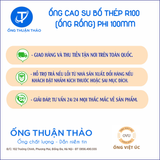  Ống Cao Su Bố Thép Phi 100MM - Ống Rồng Hút Bùn Cát - Hàng Nhập Khẩu 