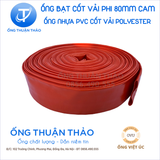  ỐNG BẠT CỐT DÙ PHI 76 (80)mm VÀNG CAM - ỐNG BẠT BƠM BÙN CÁT - ỐNG THUẬN THẢO 