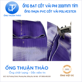  ỐNG BẠT CỐT DÙ PHI 200MM TÍM  - ỐNG BẠT BƠM CÁT SỎI - ỐNG THUẬN THẢO 