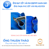  Ống bạt gân sần cao cấp phi 200MM - Ống bạt tải bùn cát sỏi bê tông - ỐNG THUẬN THẢO 