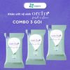  Khăn ướt vệ sinh phụ nữ Orchy Fresh & Clean, Combo 3 gói 