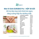  MEN VI SINH EUROBIO Pro HỘP 30 GÓI, HỖ TRỢ TIÊU HOÁ, CỦA BIOTECH 