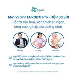  MEN VI SINH EUROBIO Pro HỘP 30 GÓI, HỖ TRỢ TIÊU HOÁ, CỦA BIOTECH 