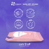  Khăn ướt vệ sinh phụ nữ Orchy Soft & Silky, Gói 10 tờ 