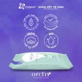  Khăn ướt vệ sinh phụ nữ Orchy Fresh & Clean, Gói 10 tờ 