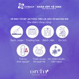  Khăn ướt vệ sinh phụ nữ Orchy Fresh & Clean, Gói 10 tờ 