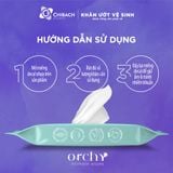  Khăn ướt vệ sinh phụ nữ Orchy Fresh & Clean, Gói 10 tờ 