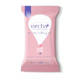  Khăn ướt vệ sinh phụ nữ Orchy Soft & Silky, Gói 10 tờ 