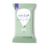  Khăn ướt vệ sinh phụ nữ Orchy Fresh & Clean, Hộp 10 gói 