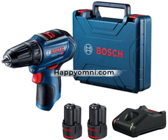 Máy khoan vặn vít pin 06019G90K0 12V Bosch GSR 12V-30 (gồm 2 pin 2Ah & 1 sạc )