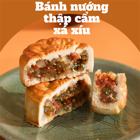 BÁNH NƯỚNG THẬP CẨM XÁ XÍU