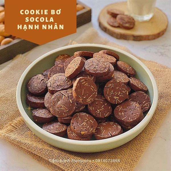 COOKIES BƠ SOCOLA HẠNH NHÂN
