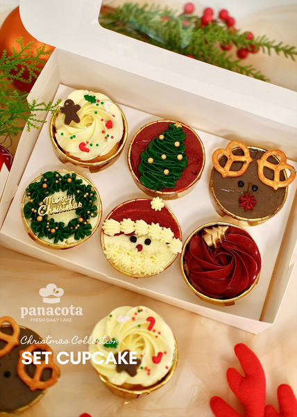 SET CUPCAKE KEM BƠ 6C