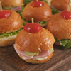 Hamburger ham cheese